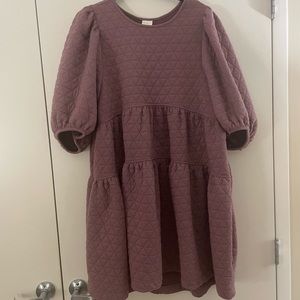 A New Day Quilted Layered Dress